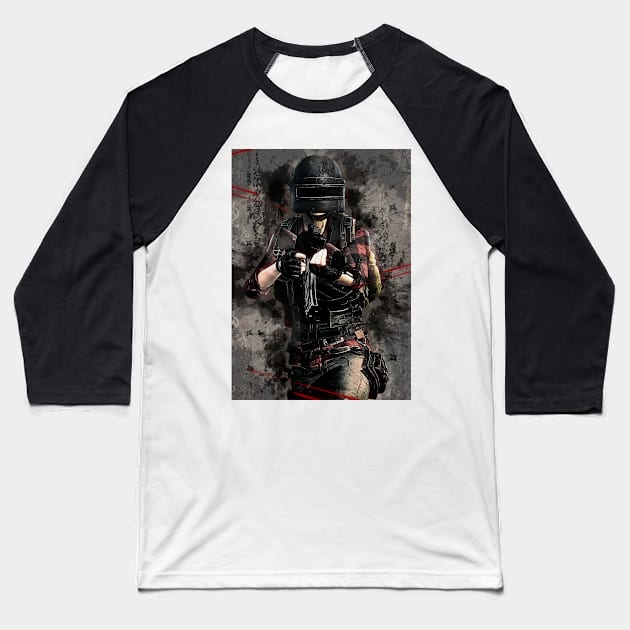 Pubg man Baseball T-Shirt by Durro